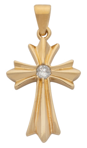 Cubic Zirconia Cross Pendant
