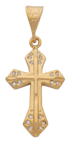 Cubic Zirconia Cross Pendant