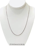 Diamond Cut Star Bar Chains