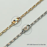 Diamond Cut Star Bar Chains