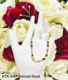 Ladies Bar Colored Bead Bracelet
