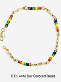 Ladies Bar Colored Bead Bracelet
