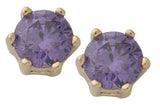 Circle Birthstone Earrings